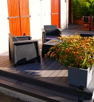 revêtement de sol extérieur bois composite ultraprotect neowood anthra