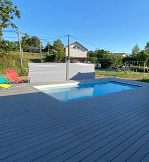 piscine et terrasse composite ultraprotect grise