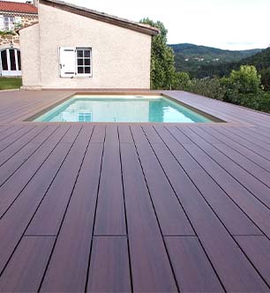 terrasse de piscine en bois composite ultrarprotect ipé