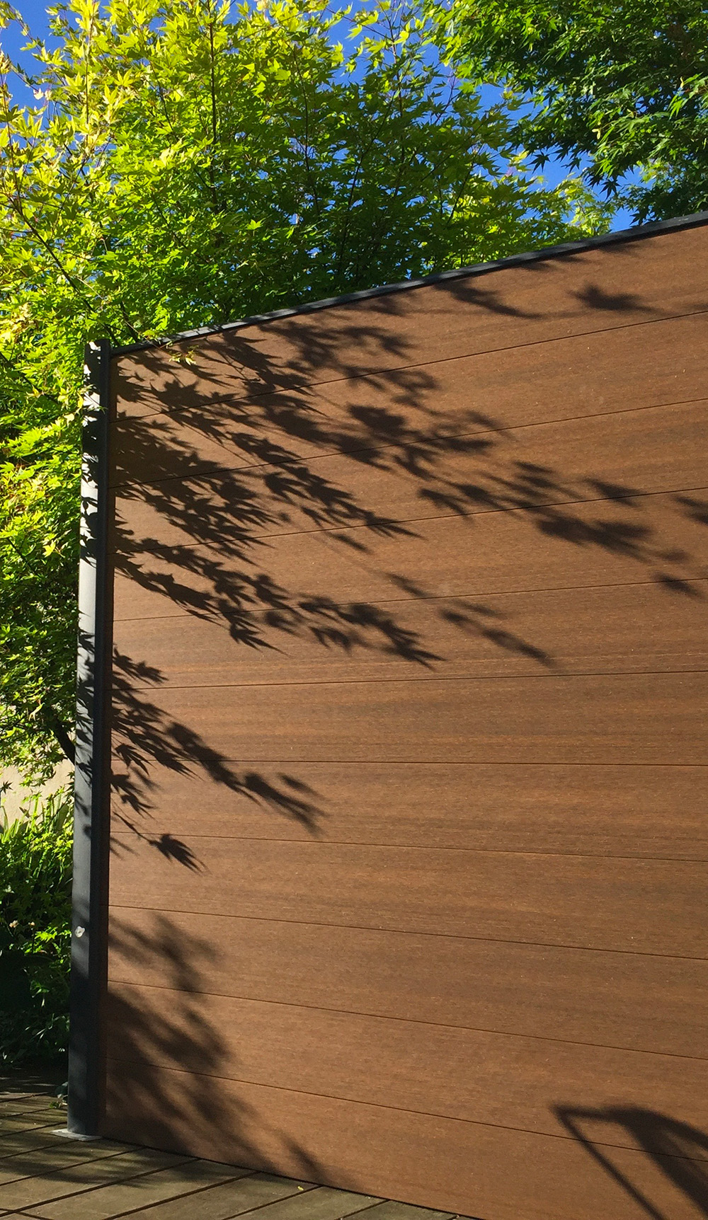 panneau clôture composite imitation bois