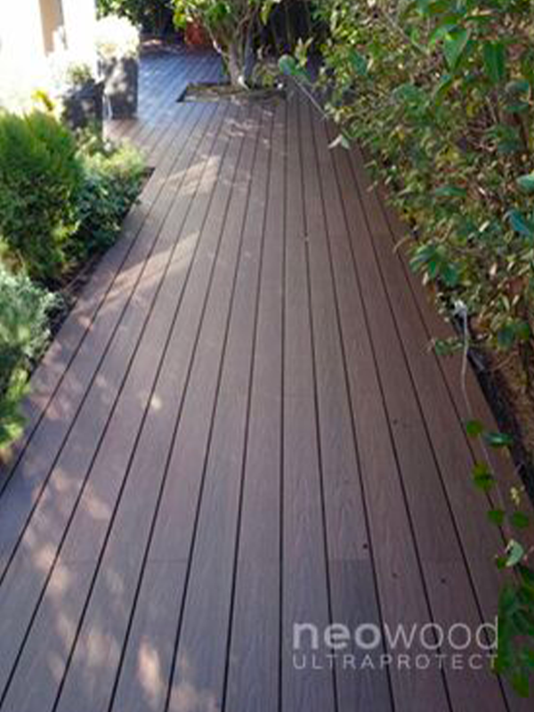 terrasse composite ultraprotect neowood imitation bois noyer