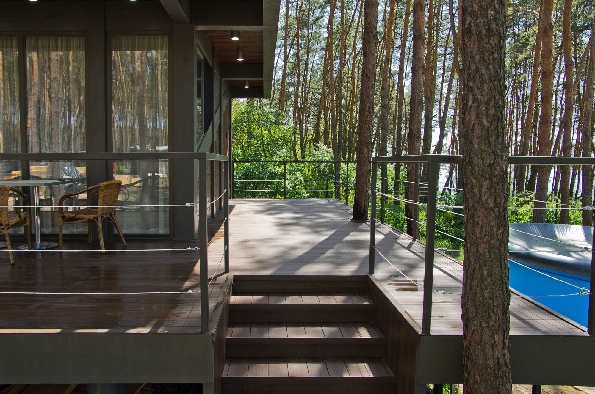 terrasse maison plain pied en composite teinte noyer terrasse maison plain pied en composite teinte noyer